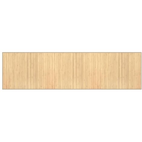 Tapis rectangulaire naturel clair 80x300 cm bambou (1/5)