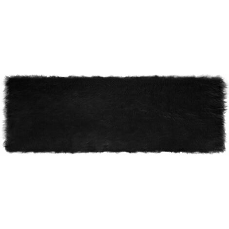 Tapis en fausse Tafalla Noir 80 x 250 cm Polyester (1/5)