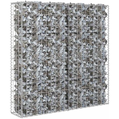 Mur à gabion avec couvercles Acier galvanisé 80x20x100 cm (1/5)