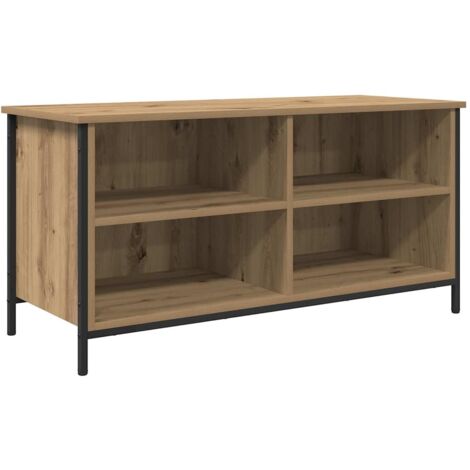 Meuble TV  Banc TV  Armoire TV Chêne artisanal 100 x 40 x 50 cm Bois d'ingénierie (1/5)