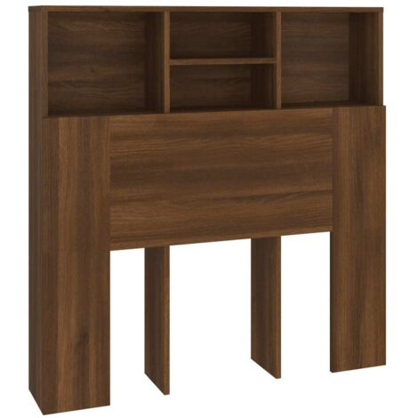 Armoire de tête de lit Chêne marron 100x19x103,5 cm (1/5)