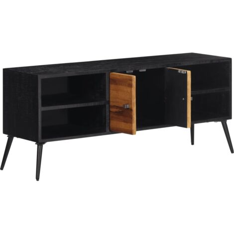 Meuble TV Banc TV Armoire TV 112x31x45 cm teck massif récupéré (1/5)