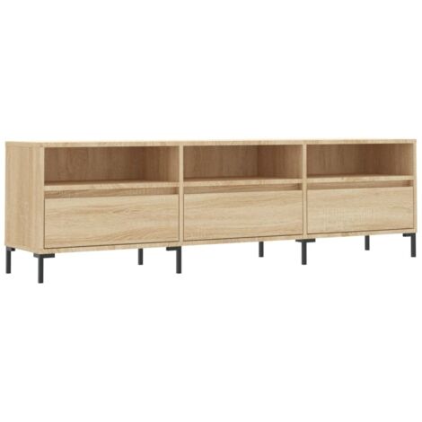Meuble TV  Banc TV  Armoire TV chêne sonoma 150x30x44,5 cm bois d'ingénierie (1/5)