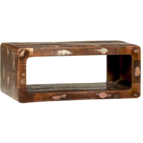 Meuble TV Banc TV Armoire TV 60 x 30 x 25 cm Bois massif de récupération (1/5)