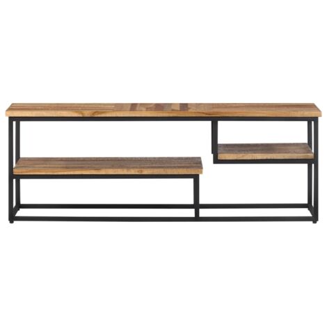 Meuble TV Banc TV Armoire TV 110x30x39 cm teck massif récupéré (1/5)