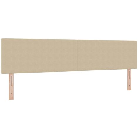 Tête de lit LED Vert gris 200 cm Tissu en velours côtelé (1/5)