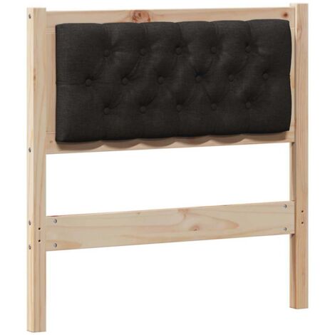 Tête de lit Autre Marron et noir 75 cm Bois massif en pin (1/5)