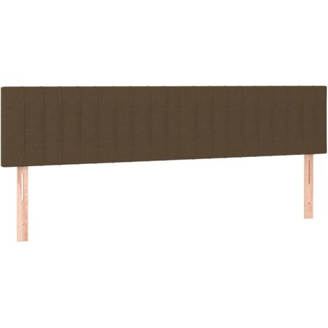 Têtes de lit Marron foncé 160 x 5 x 78/88 cm Tissu (1/5)