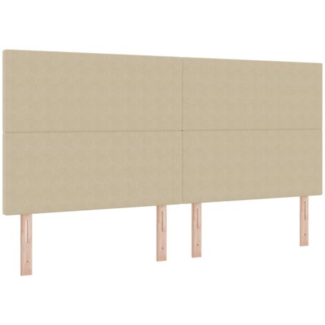 Tête de lit LED Vert gris 200 cm Tissu en velours côtelé (1/5)