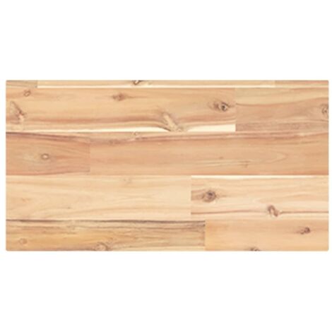 Étagère flottante 60x20x2 cm bois d'acacia massif non traité (1/5)