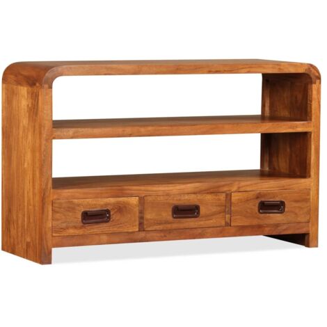 Meuble TV,Banc TV Bois d'acacia solide 90 x 30 x 55 cm -BV96409 (1/5)
