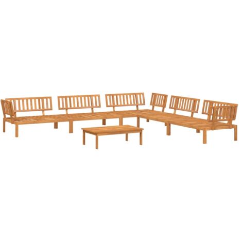 Salon palette de jardin 6 pcs Mobilier de jardin bois d'acacia massif (1/5)