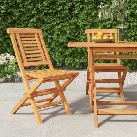 Furniture Limited - Chaises de jardin pliantes lot de 2 47x63x90c (1/5)