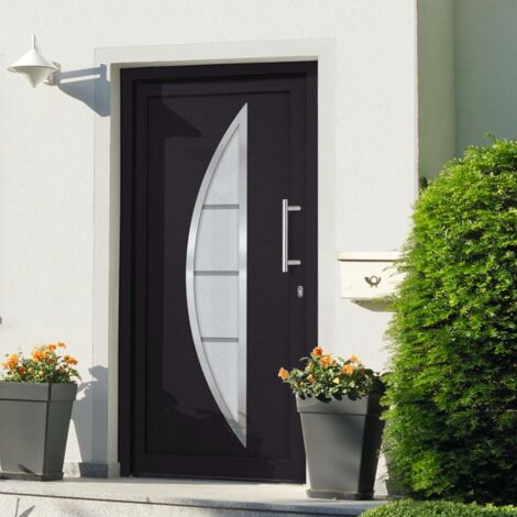 Porte d'entrée,Porte d'accès,Portail d'entrée Anthracite 98x200 cm VDVM748491 (1/5)