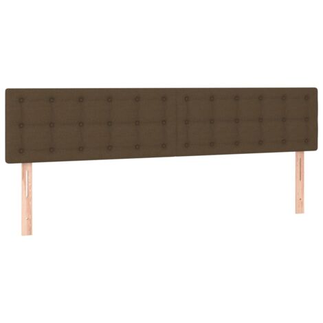 Têtes de lit Marron foncé 160 x 5 x 78/88 cm Tissu (1/5)