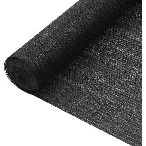 Filet brise-vue,Écran de protection,Toile de couverture Noir 1,2x10 m PEHD 75 g/m² CNENE522891 (1/4)