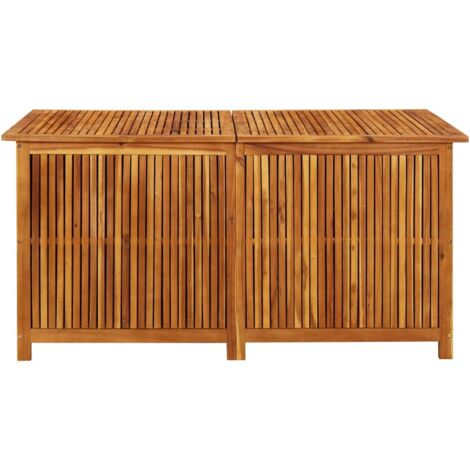 Boîte de rangement de jardin, Coffre de rangement Exterieur 150x80x75 cm Bois d'acacia solide LKF67050 (1/5)
