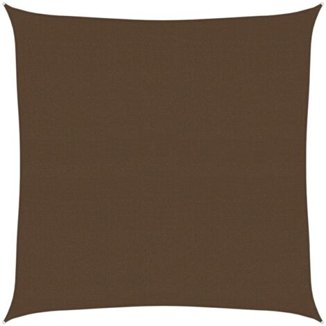 Voile d'ombrage - Toile d'ombrage - Auvent Imperméable - UV Protection pour Terrasse Jardin Extérieur - 160 g/m² Marron 4x4 m PEHD XDNXN63878 (1/5)