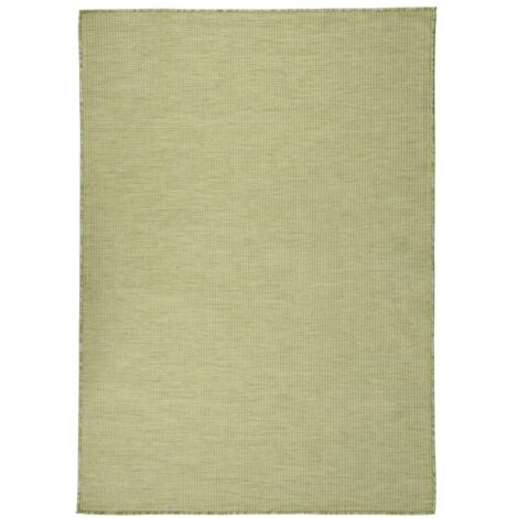 Tapis extérieur Tapis à tissage plat 200x280 cm  Tapis pour Entrée, Chambre, Balcon, Jardin Vert BZTE160938 (1/5)
