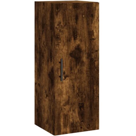 Armoire murale Salon,Meuble bas de Rangement,Meuble TV chêne fumé 34,5x34x90 cm -36609 (1/5)