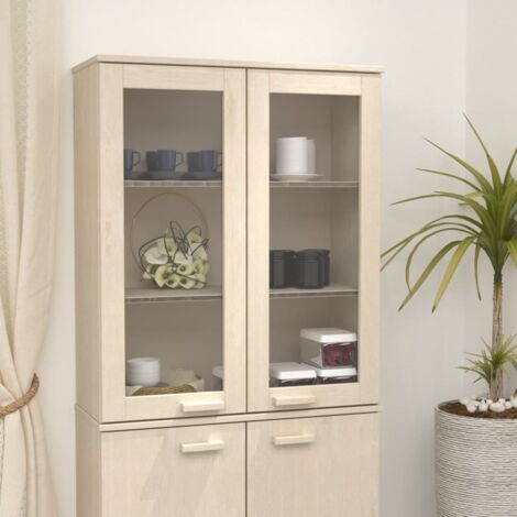 Dessus de buffet/Enfilade Vintage,Meuble de rangement HAMAR Marron miel 85x35x100 cm Bois de pin -TZ72222 (1/5)