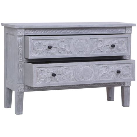 Buffet, Meuble de Rangement, Armoire de Cuisine avec 2 tiroirs 90x30x60 cm Bois d'acajou massif RDS6315 (1/5)