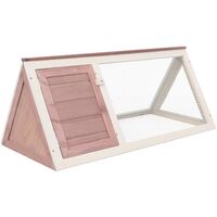 Clapier lapin Cage Enclos à Lapin Marron Bois 37078