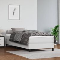 Sommier à ressorts de lit Résistant et confortable,Sommier /Support à Lattes pour Adulte Enfant Blanc 100x200 cm Similicuir BVM69879