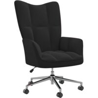Chaise de salon,Chaise de relaxation Noir Velours CFW39903