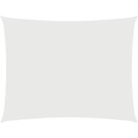Voile de parasol/Toile d'ombrage Tissu Oxford rectangulaire 3x6 m Blanc 87820