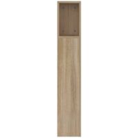 Armoire De Tête De Lit Chêne Fumé - 160x18,5x104,5 Cm - Brun, Neuve