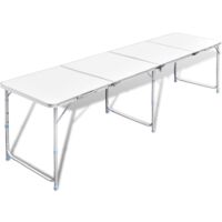 Table de jardin, Table pliante de camping en aluminium avec hauteur ajusTable de jardin, Table CON2974 DESIGN IN