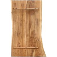 Dessus de table,Plateau de table,Dessus de bureau Bois d'acacia massif 100x(50-60)x2,5 cm CFW86967