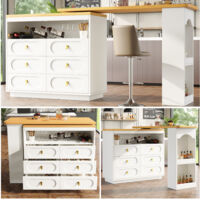 Buffet Meuble de Rangement Bahut MDF Blanc