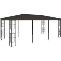 Tonnelle,Pergola de jardin,Belvédère 3x6 m Anthracite XZZ72987