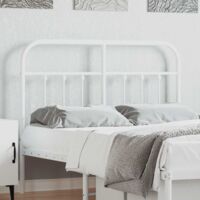 Tête de lit,Panneau de lit,Pour Lit adulte,Décoration murale Enfant métal blanc 120 cm XZZZ848325