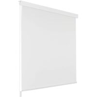 Store roulant de douche Rideau de douche 100x240 cm Blanc BXZ2155