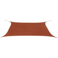 Parasol, Parasol de jardin pour balcon, terrasse, piscine, Parasol d'extérieur en tissu Oxford rectangulaire terracotta 4x6 m HNDX676677