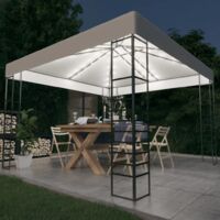 Furniture Limited - Chapiteau de jardin avec guirlande lumineuse