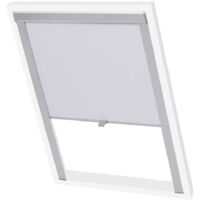 Store enrouleur occultant, Store jour nuit, Rideau occultant Isolant et Thermique Blanc 104 MAE5644