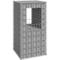 Poteau à panier de gabion Gabion pour Pierres Clôture de gabion 50x50x100 cm Fer KOL8854