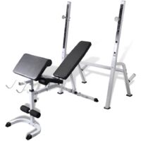 Banc de musculation, Banc d'entraînement Fitness multifonction NKK60849