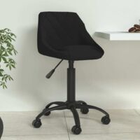 Chaise de salle à manger,Chaise/Fauteuil à Manger Noir Velours HH40968