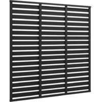Panneau de clôture WPC 180x180 cm Noir