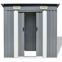 Abri de jardin Métal Gris