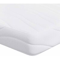 Matelas Blanc 70 x 200 cm Tissu jacquard