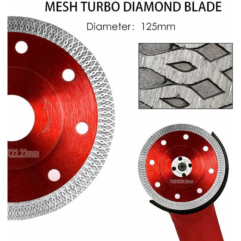 Disque Diamant 125mm KURSTOL - Coupe Et Meule Carrelage, Porcelaine, Granit