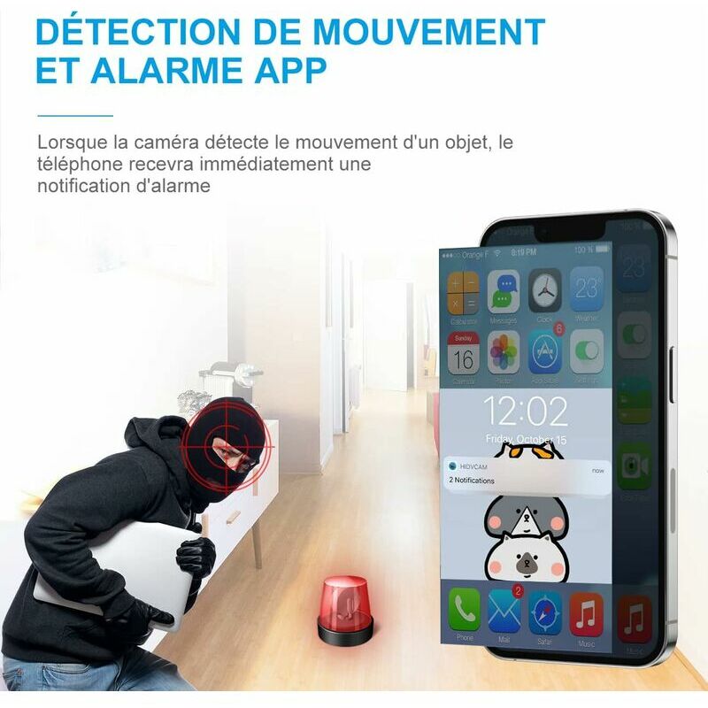 1pc Détecteur De Caméra Cachée, Dispositif Portable A9 Détecteur