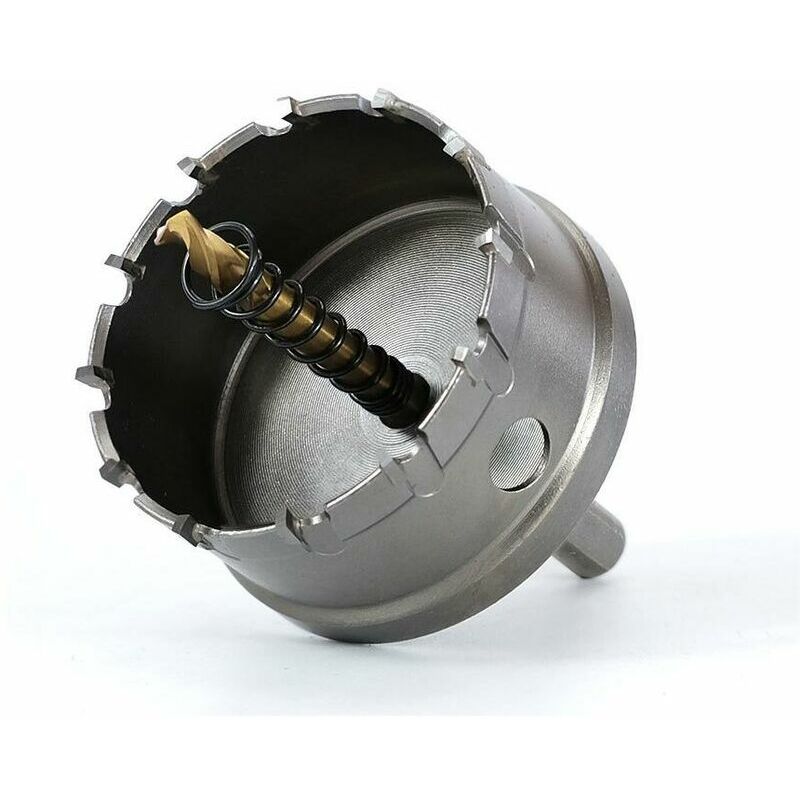 Silverline Scie cloche ajustable avec cache anti-poussière Ø 40 - 200 mm.