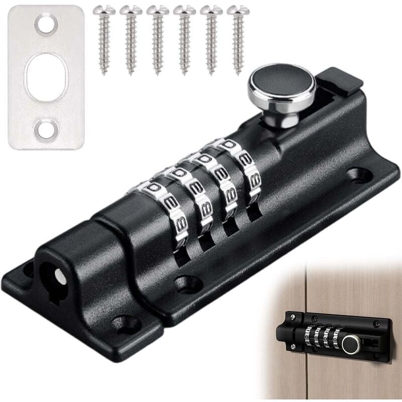 【 TOUT Y EST 】PORTE CLES LOQUET Loquet de verrouillage à clé pour abri de jardin, serrure de